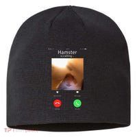 Dank Meme Hamster Staring Front Camera Hamster Calling Gift Sustainable Beanie