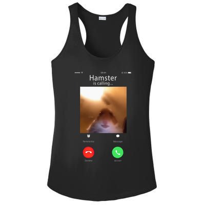 Dank Meme Hamster Staring Front Camera Hamster Calling Gift Ladies PosiCharge Competitor Racerback Tank
