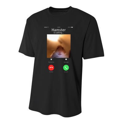 Dank Meme Hamster Staring Front Camera Hamster Calling Gift Youth Performance Sprint T-Shirt
