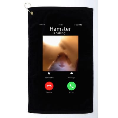 Dank Meme Hamster Staring Front Camera Hamster Calling Gift Golf Towel
