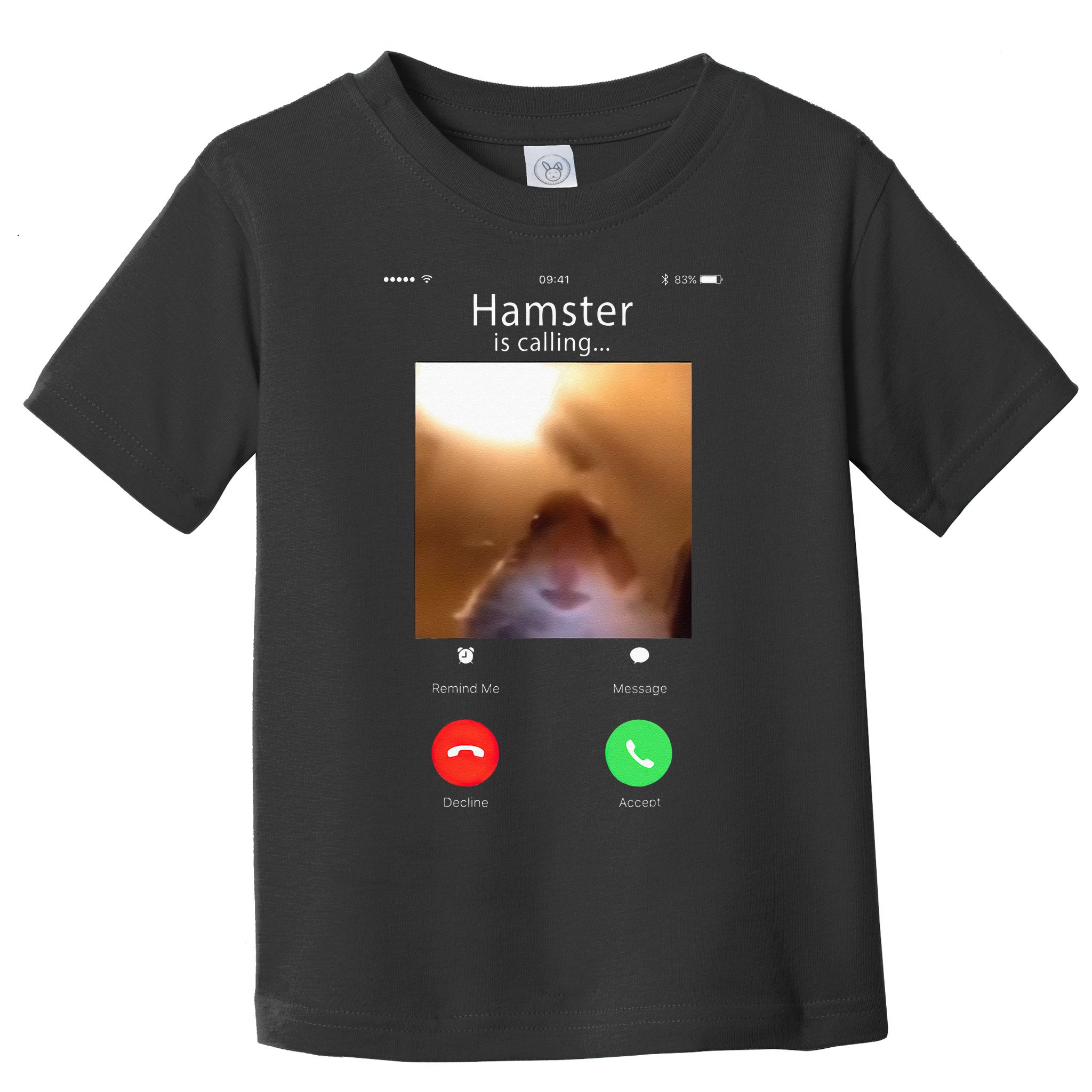 Dank Meme Hamster Staring Front Camera Hamster Calling Gift Toddler T-Shirt