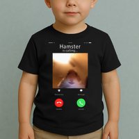 Dank Meme Hamster Staring Front Camera Hamster Calling Gift Toddler T-Shirt