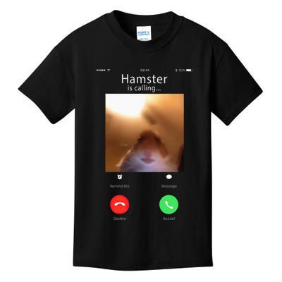 Dank Meme Hamster Staring Front Camera Hamster Calling Gift Kids T-Shirt