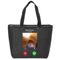 Dank Meme Hamster Staring Front Camera Hamster Calling Gift Zip Tote Bag