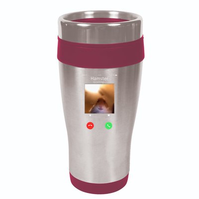 Dank Meme Hamster Staring Front Camera Hamster Calling Gift 16oz Travel Tumbler