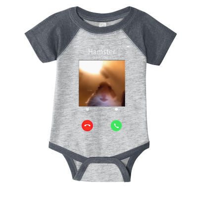 Dank Meme Hamster Staring Front Camera Hamster Calling Gift Infant Baby Jersey Bodysuit