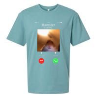 Dank Meme Hamster Staring Front Camera Hamster Calling Gift Sueded Cloud Jersey T-Shirt