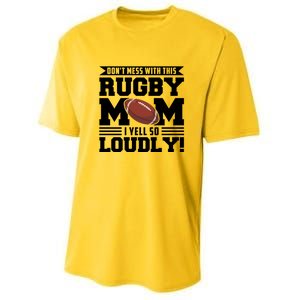 Don't Mess Ith This Rugby Mom Rugby Rugby Mom Gift Youth Performance Sprint T-Shirt