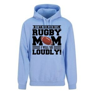 Don't Mess Ith This Rugby Mom Rugby Rugby Mom Gift Unisex Surf Hoodie