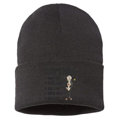 Dairy Milk Industry For Vegan Activist Sustainable Knit Beanie