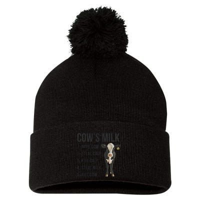 Dairy Milk Industry For Vegan Activist Pom Pom 12in Knit Beanie