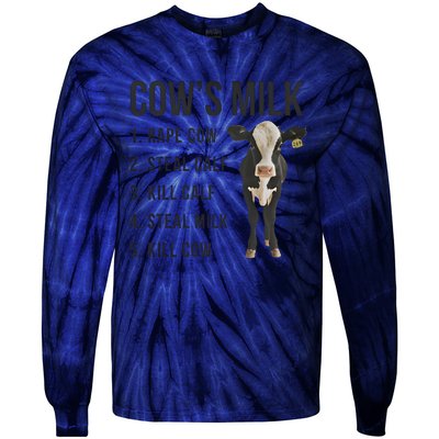 Dairy Milk Industry For Vegan Activist Tie-Dye Long Sleeve Shirt