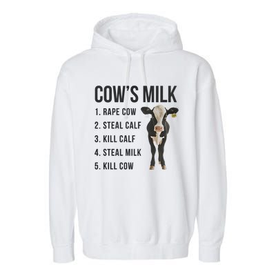 Dairy Milk Industry For Vegan Activist Garment-Dyed Fleece Hoodie