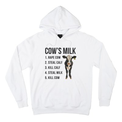 Dairy Milk Industry For Vegan Activist Hoodie