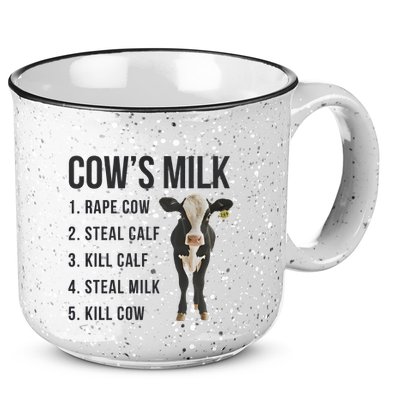 Dairy Milk Industry For Vegan Activist 15oz Campfire Ceramic Mug