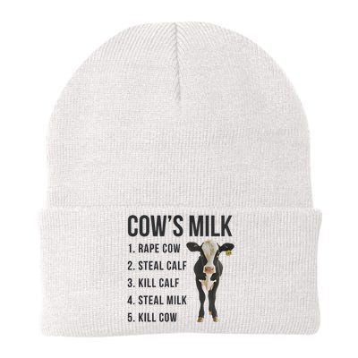 Dairy Milk Industry For Vegan Activist Knit Cap Winter Beanie