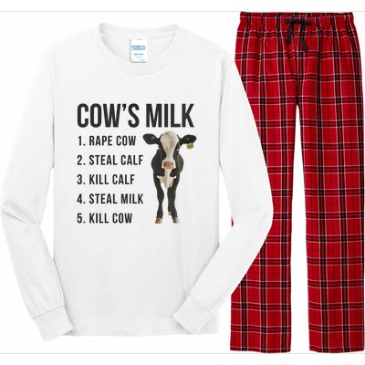 Dairy Milk Industry For Vegan Activist Long Sleeve Pajama Set