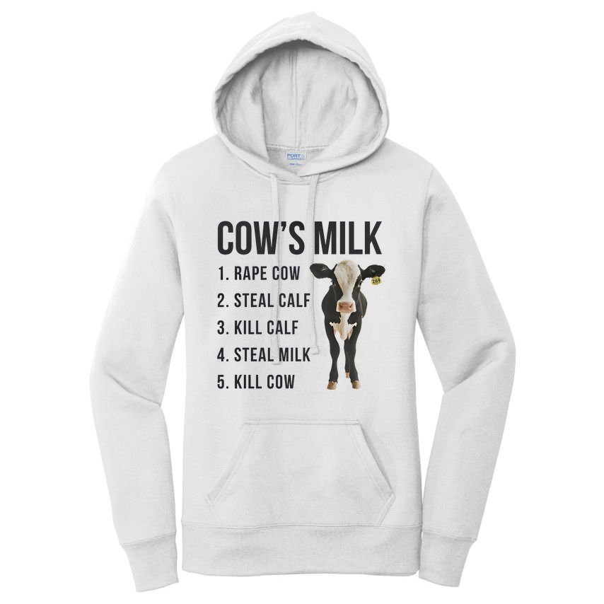 Dairy Milk Industry For Vegan Activist Women's Pullover Hoodie