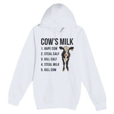 Dairy Milk Industry For Vegan Activist Premium Pullover Hoodie