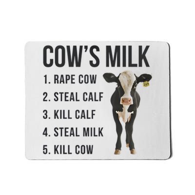 Dairy Milk Industry For Vegan Activist Mousepad