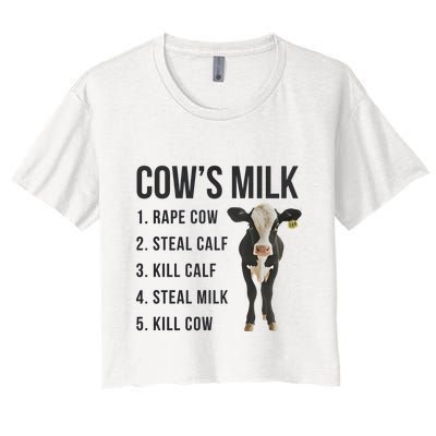 Dairy Milk Industry For Vegan Activist Crop Top