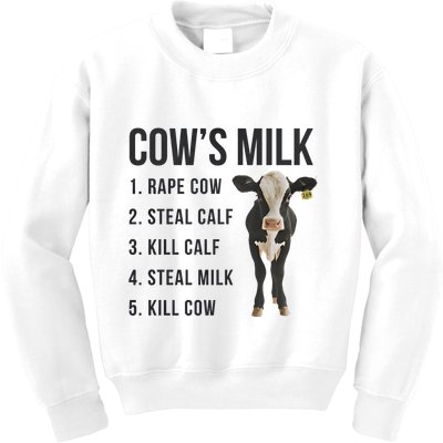 Dairy Milk Industry For Vegan Activist Kids Sweatshirt