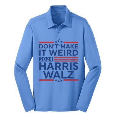 DonT Make It Weird Harris Walz 2024 Harris Waltz 2024 Silk Touch Performance Long Sleeve Polo