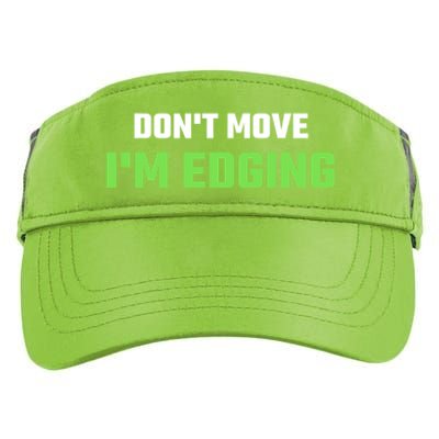 DonT Move IM Edging Sarcastic Saying Adult Drive Performance Visor