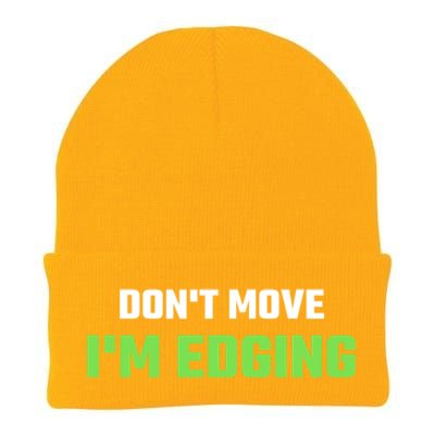 DonT Move IM Edging Sarcastic Saying Knit Cap Winter Beanie