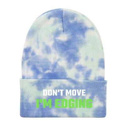 DonT Move IM Edging Sarcastic Saying Tie Dye 12in Knit Beanie