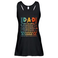 Dad Makes It All Happen Fatherhood Ladies Essential Flowy Tank