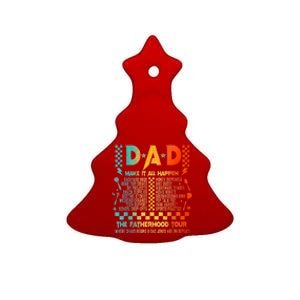 Dad Makes It All Happen Fatherhood Ceramic Tree Ornament