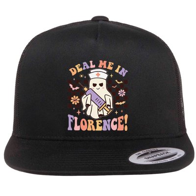 Deal Me In Florence! Flat Bill Trucker Hat