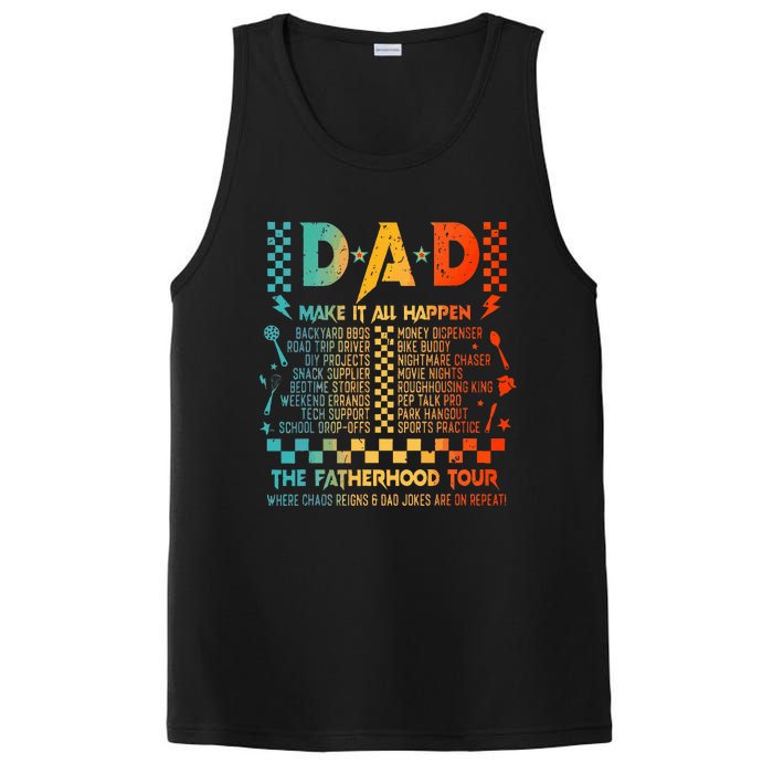 Dad Makes It All Happen Fatherhood PosiCharge Competitor Tank