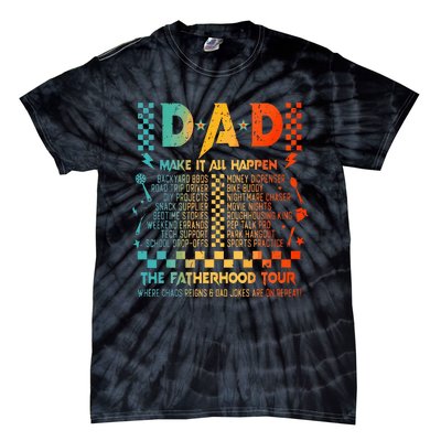 Dad Makes It All Happen Fatherhood Tie-Dye T-Shirt