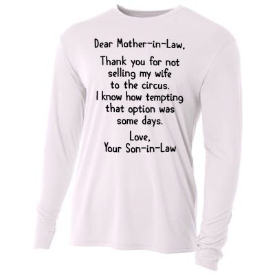 Dear Mother In Law Cooling Performance Long Sleeve Crew