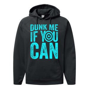 Dunk Me If You Can Funny Dunk Tank Performance Fleece Hoodie