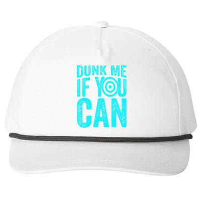 Dunk Me If You Can Funny Dunk Tank Snapback Five-Panel Rope Hat