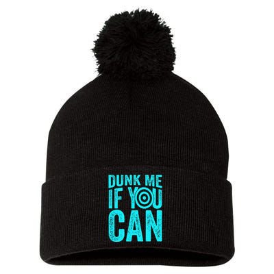 Dunk Me If You Can Funny Dunk Tank Pom Pom 12in Knit Beanie