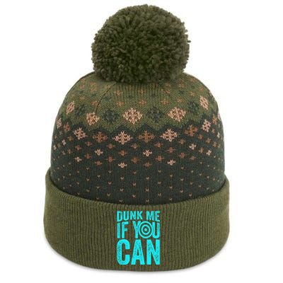 Dunk Me If You Can Funny Dunk Tank The Baniff Cuffed Pom Beanie