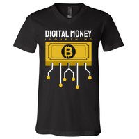 Digital Money Is Our Thing V-Neck T-Shirt