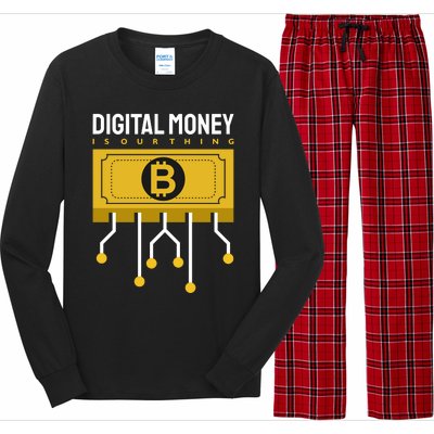 Digital Money Is Our Thing Long Sleeve Pajama Set