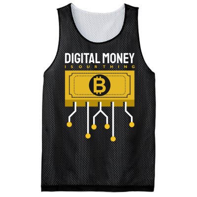 Digital Money Is Our Thing Mesh Reversible Basketball Jersey Tank