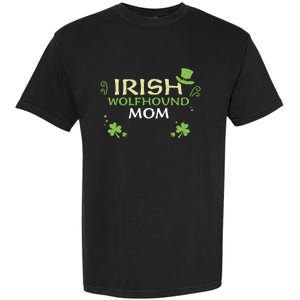 Dog Mom: Irish Wolfhound Mom Cute Gift St Patrick's Day Gift Garment-Dyed Heavyweight T-Shirt