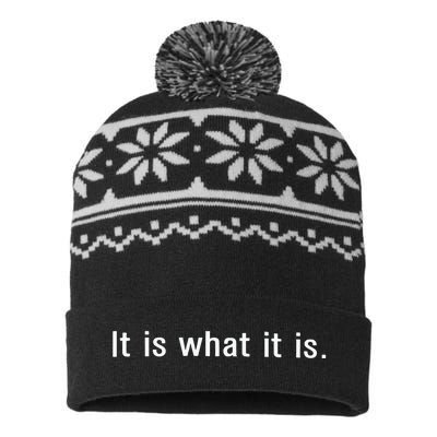 Daryl Morey It Is What It Is USA-Made Snowflake Beanie