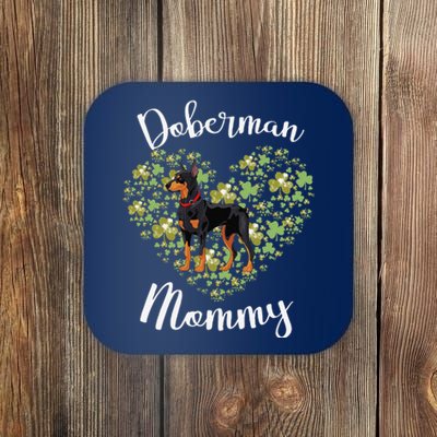 Dalmatian Mommy Irish Shamrock Heart Funny St Patricks Day Funny Coaster