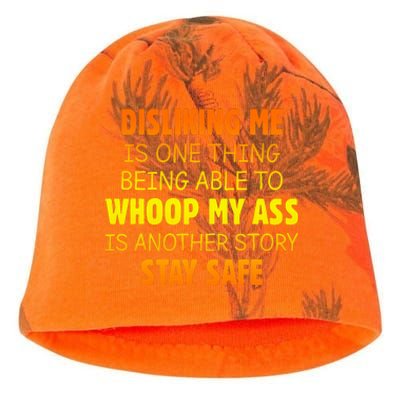 Disliking Me Is One Thing Being Able To Whoop My Ass Kati - Camo Knit Beanie