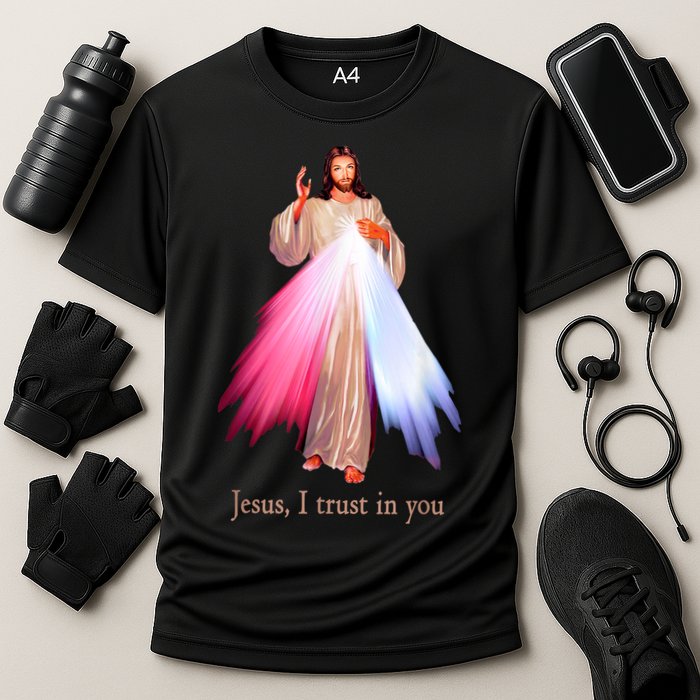 Divine Mercy Jesus I Trust In You Cooling Performance Crew T-Shirt