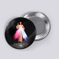 Divine Mercy Jesus I Trust In You Button