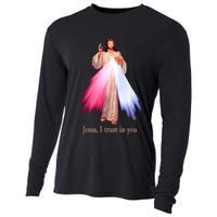 Divine Mercy Jesus I Trust In You Cooling Performance Long Sleeve Crew